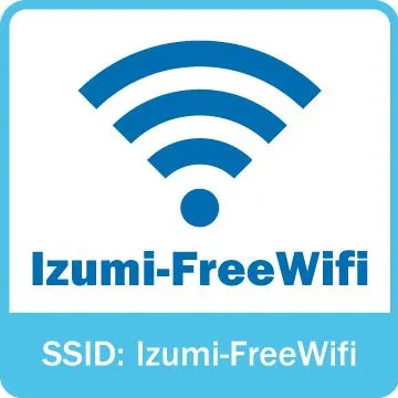 出水市フリーWi-Fiロゴ