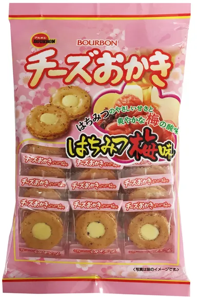 チーズおかきはちみつ梅味