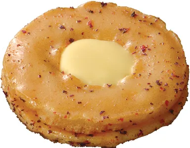 チーズおかきはちみつ梅味生地1