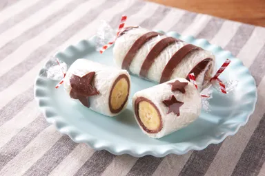 くるくるチョコバナナロール