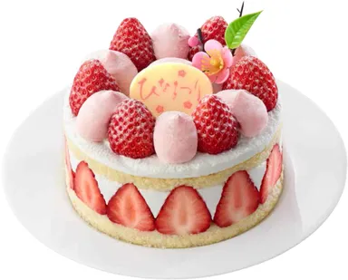 苺づくしのショートケーキ