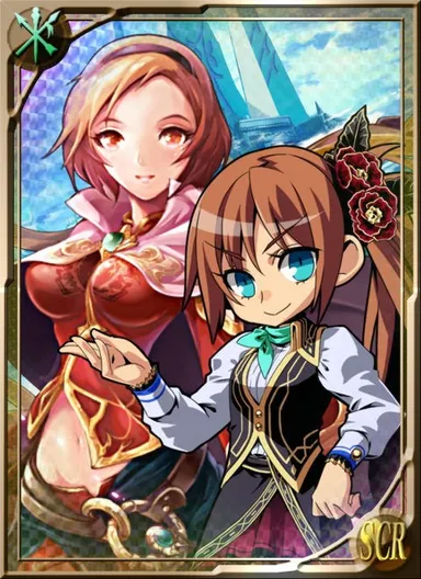 限定コラボカード　SCR「アテナ＆アン」