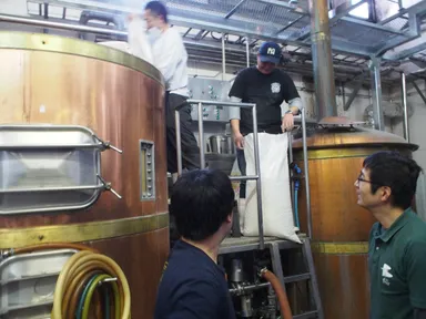 東北魂ビール　プロジェクトビール醸造風景