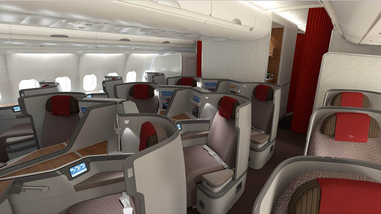 ガルーダ インドネシア航空 ビジネスクラスに スーパーダイヤモンドシート を採用した新機材を発表 ガルーダ インドネシア航空会社のプレスリリース