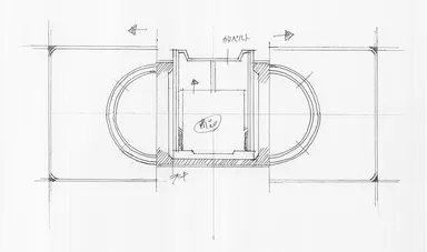 「ゼロワンベルト」デザインラフスケッチ