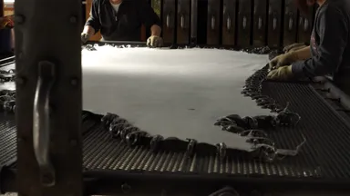 KYOTO Leather 皮革加工の様子