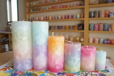ハンドメイドキャンドル6　(写真提供：Candle Studio IROKA)