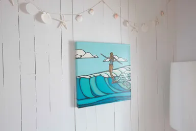 ポイントとなるヘザー・ブラウンの絵画