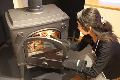 薪ストーブ体験