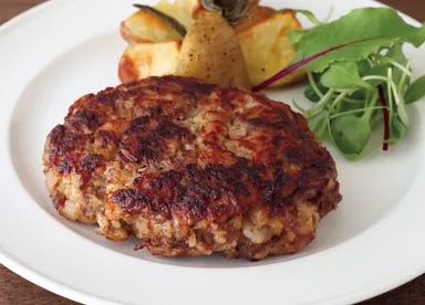 粗刻み肉の〈ほろっと〉ハンバーグ