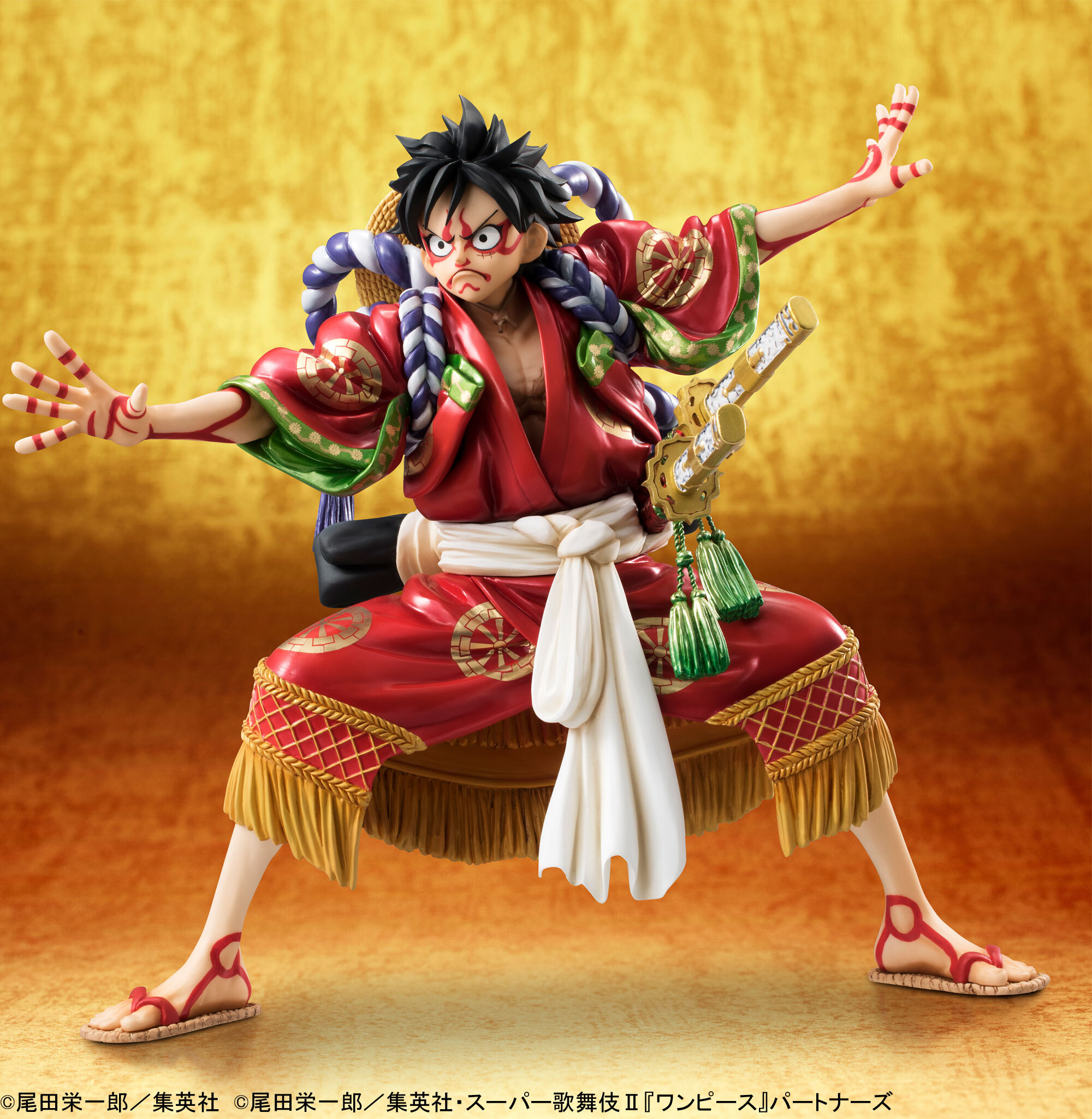 One Piece 歌舞伎 の 初 コラボフィギュア 歌舞伎衣装で大見得を切るルフィを立体化 株式会社バンダイ ネット戦略室のプレスリリース