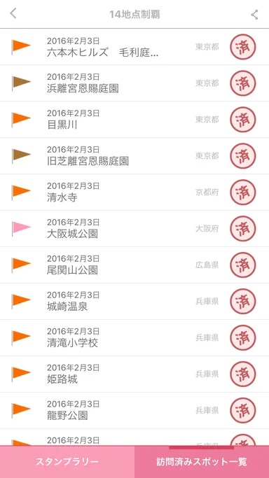 スタンプラリー