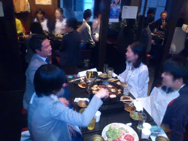 焼肉を食べながらの対話