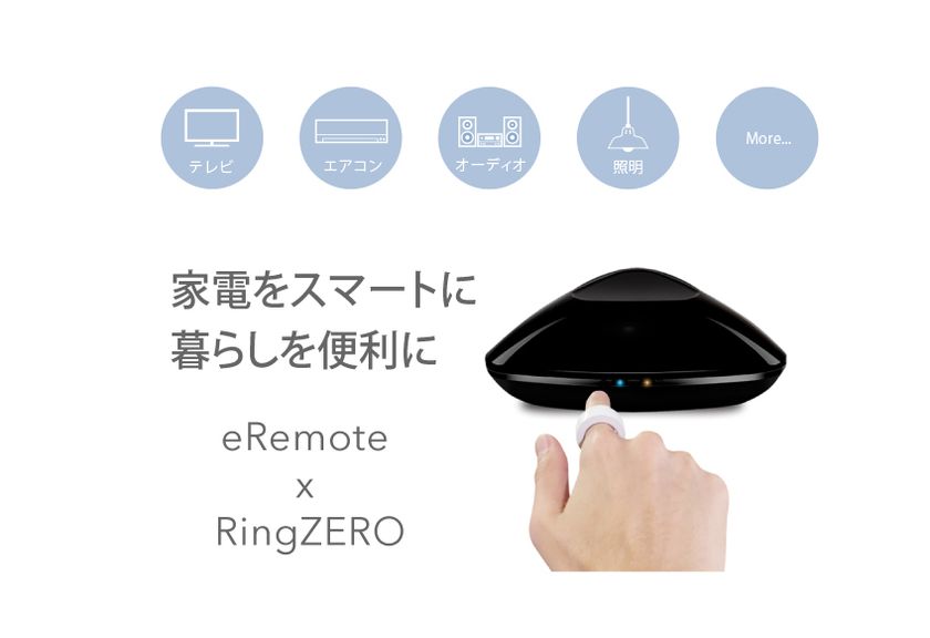 指先のジェスチャーだけで家電を操作、魔法の指輪「Ring ZERO」