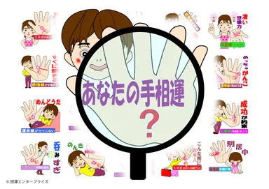 LINEスタンプ「あなたの手相運」