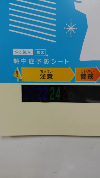 冬以外の液晶の表示