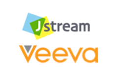 株式会社Jストリーム、Veeva Japan株式会社のロゴ