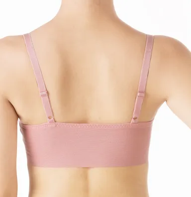 肌側綿100％リラックスノンワイヤーブラジャー後ろ