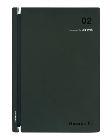 Log book名入れサンプル(黒×グロス)