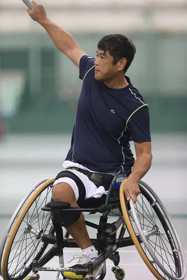 車いすテニス アテネパラリンピック金メダリスト　齋田選手
