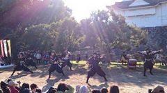 名古屋城でのパフォーマンスの様子