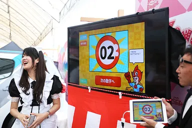 イベント会場でテレビ出力して使用