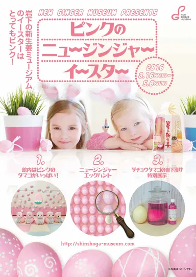 ピンクのニュージンジャーイースター