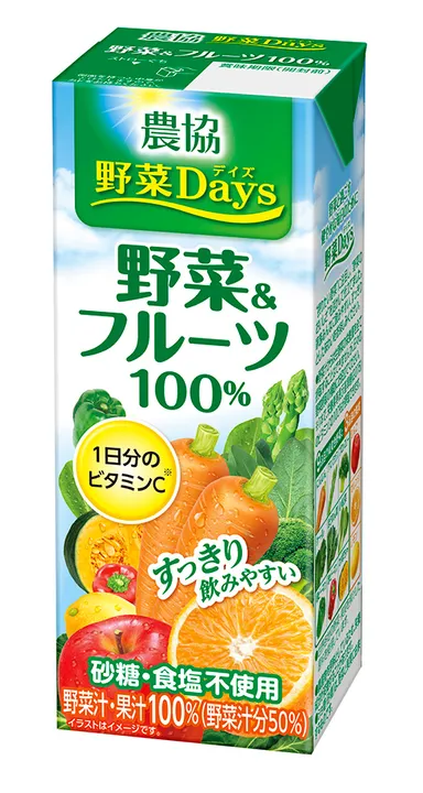 『農協 野菜Days 野菜＆フルーツ 100％』 LL200ml