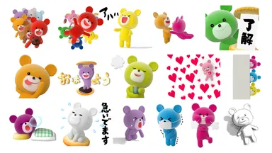 プチクマLINEスタンプデザイン