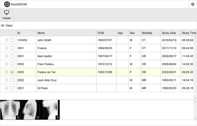 検査リスト画面