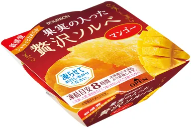 果実の入った贅沢ソルベマンゴー