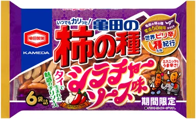 182g 亀田の柿の種 シラチャーソース味 6袋詰