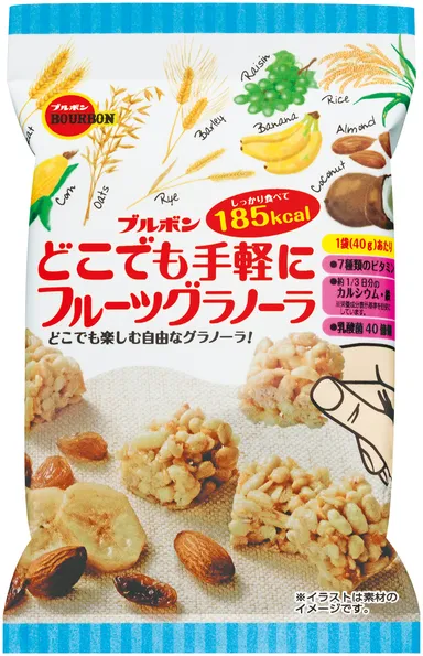 どこでも手軽にフルーツグラノーラ