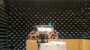 KDDI研究所の電波無響室で試験を行うHAKUTOのローバー 3