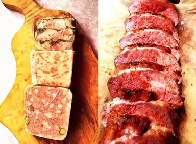 macaroni賞　フランス惣菜・カンティーヌ「定番テリーヌ3種と鴨肉ローストのセット」