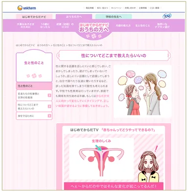 「ソフィ はじめてからだナビ　おうちの方へ」　イメージ2