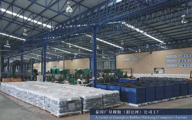 タイ・メコン河工場の一角