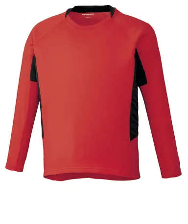 「肌サラ・長袖」レッド