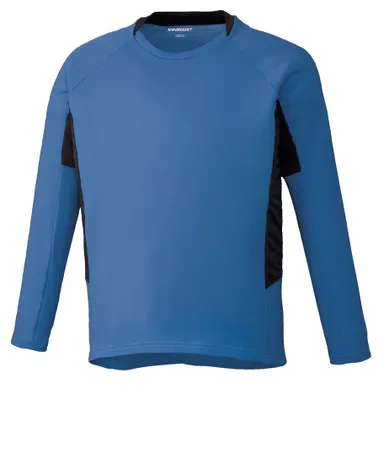 「肌サラ・長袖」ブルー