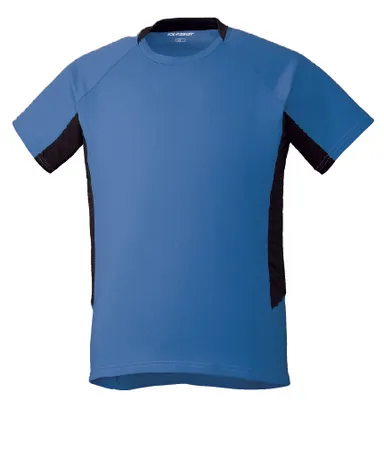 「肌サラ・半袖」ブルー