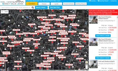 不動産自価ネット　マンションマップ