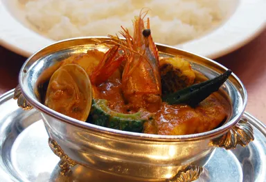 シーフードカリー（白目米）