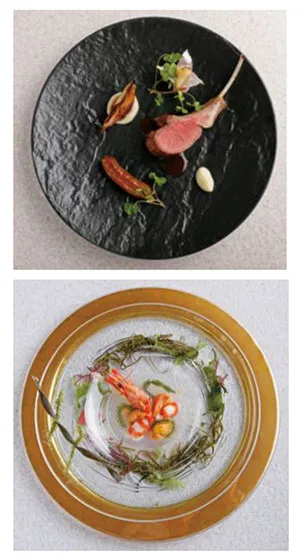 最後の仕上げはお客様の目の前で。少しの手間と遊び心で生き生きとしたお料理に。