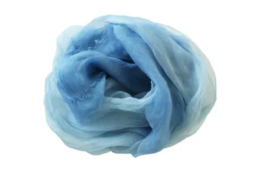 藍染め麻ストール