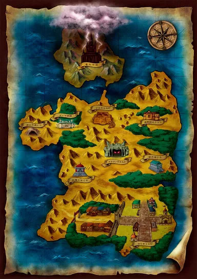 竜王迷宮からの脱出　イメージマップ