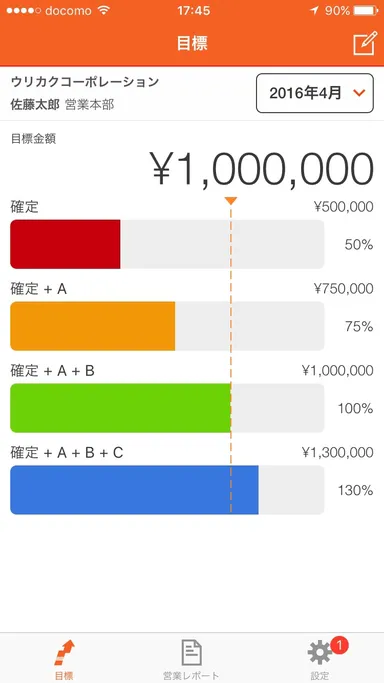 アプリ　ホーム画面