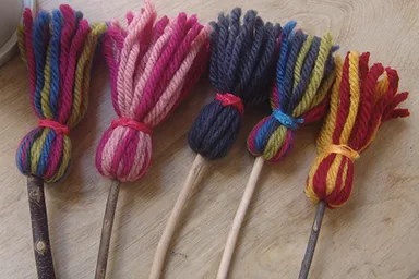 月桂樹を使ったハタキ