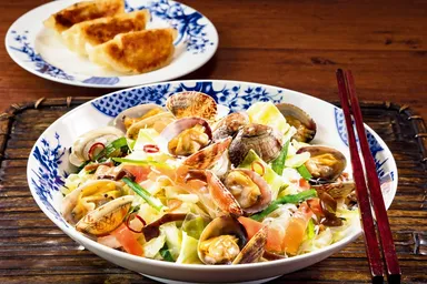 あさりの塩ガーリック焼きビーフン