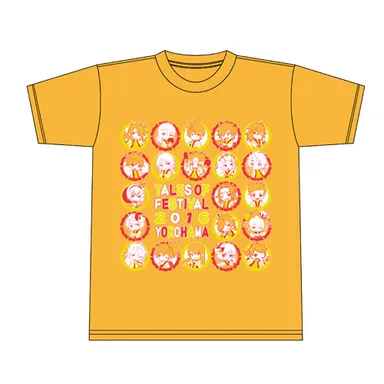 Tシャツ(オレンジ)　(C)いのまたむつみ (C)藤島康介 (C)BANDAI NAMCO Entertainment Inc.