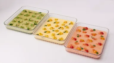 野菜プリン アボカド／とうもろこし／トマト